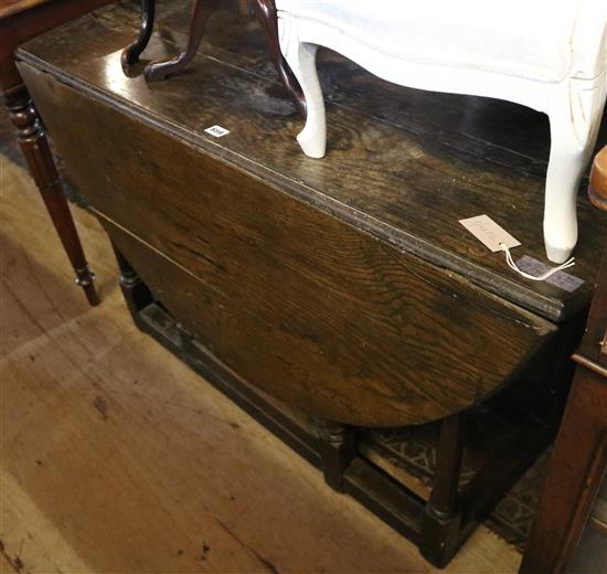 18th century oak gateleg table